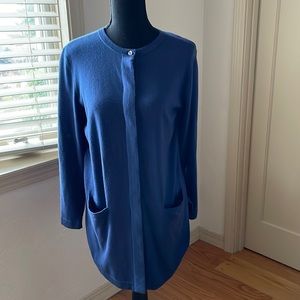 J Jill cadet blue tunic sweater. Size MP